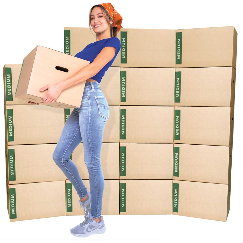 Medium Moving Boxes Pack Of 20 Cheap Cheap Moving Boxes